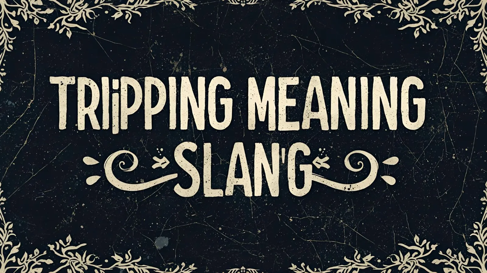 Tripping Meaning Slang
