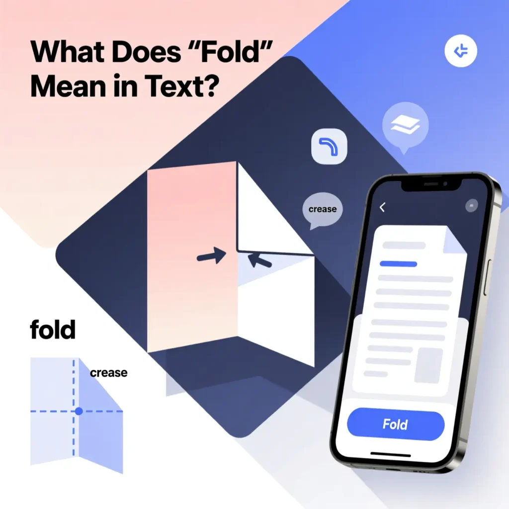What Does “Fold” Mean in Text