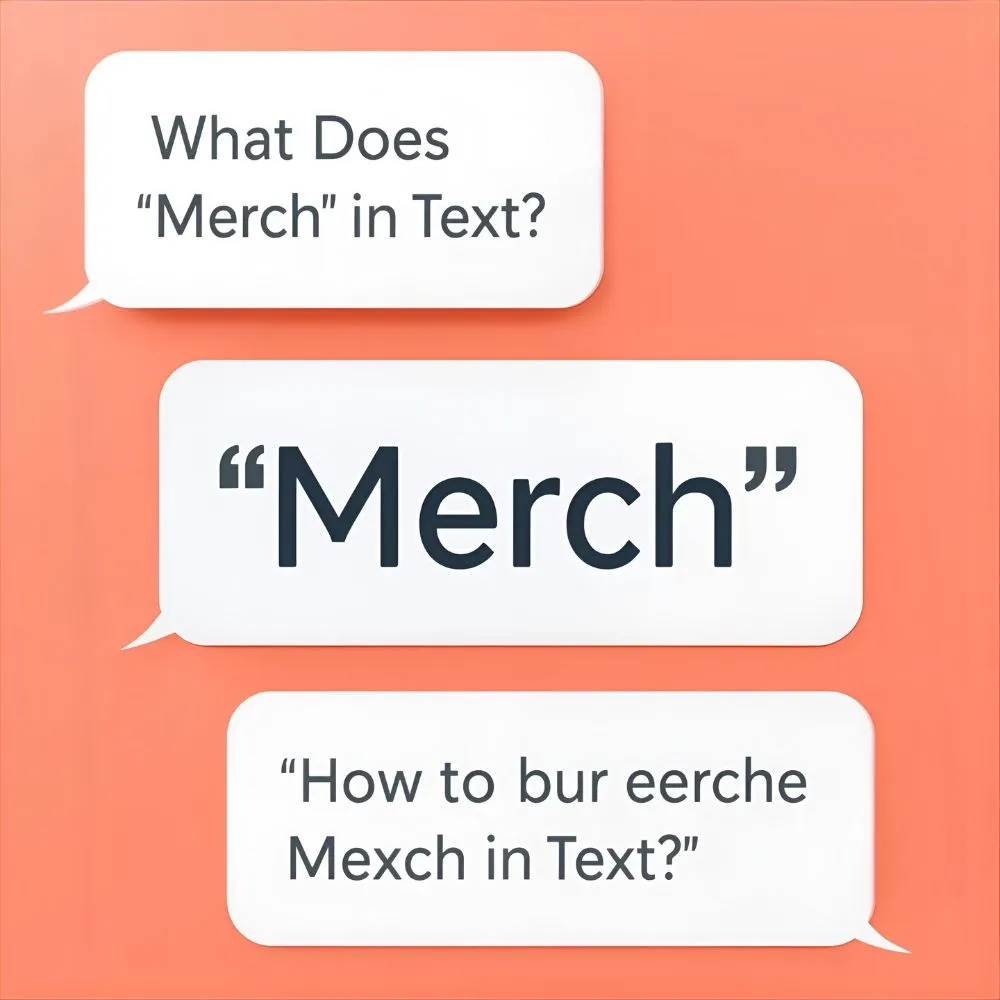 What Does “Merch” Mean in Text