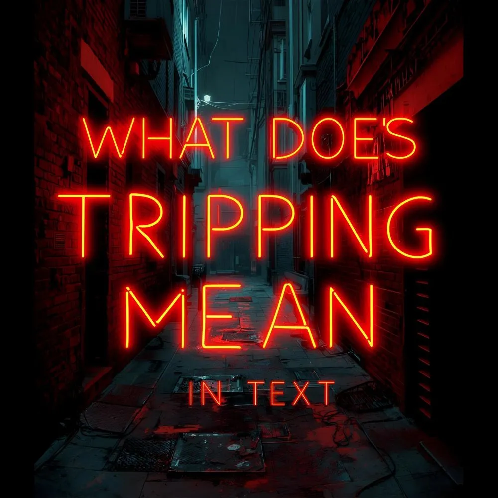 What Does Tripping Mean in Text