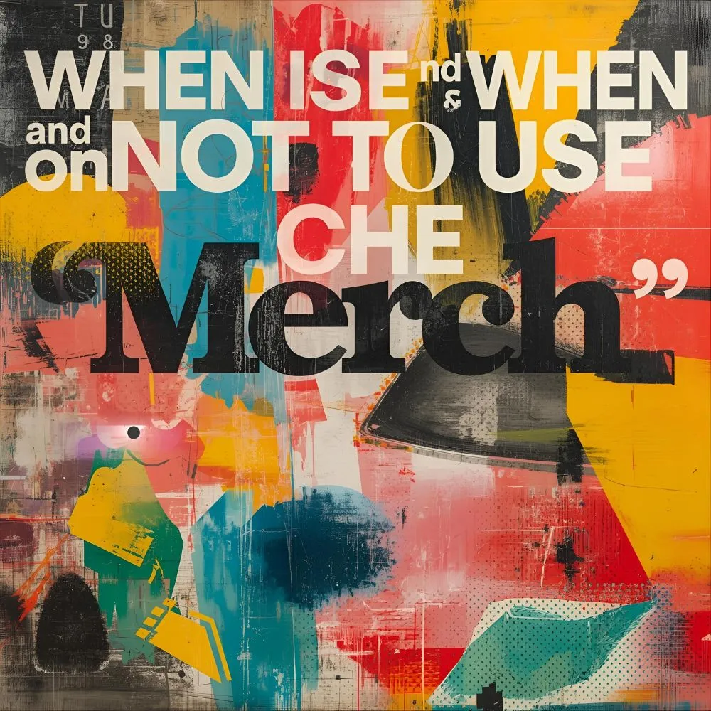 When to Use and When Not To Use “Merch”