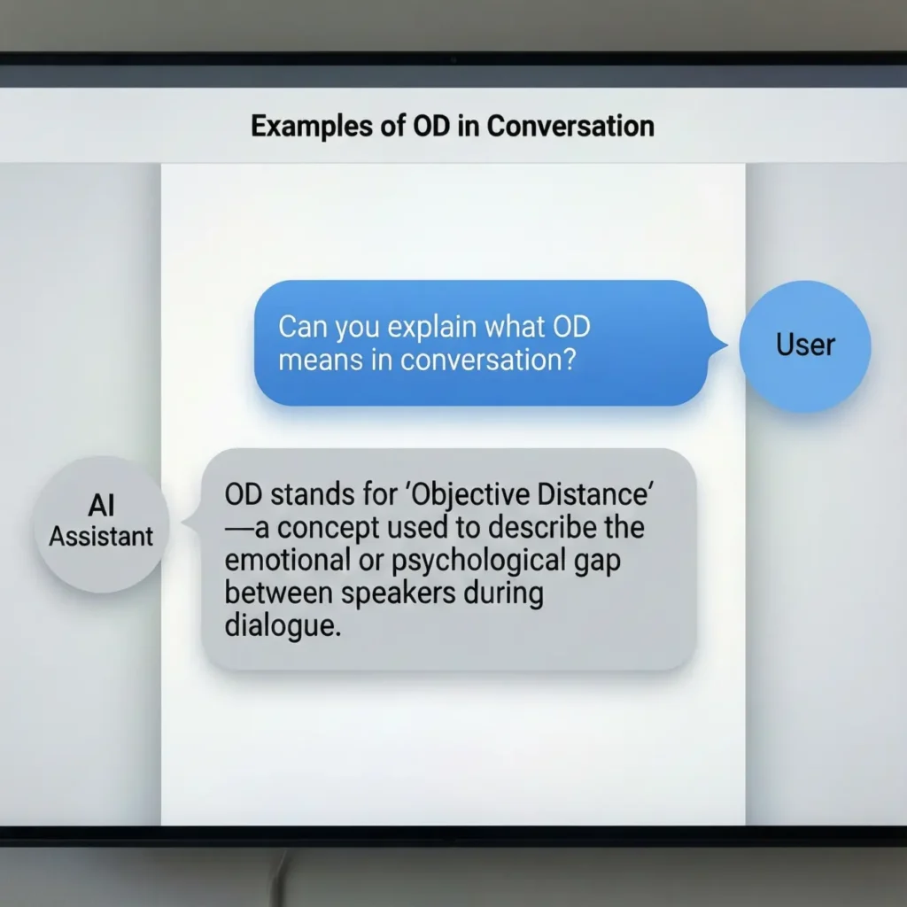 Examples of OD in Conversation