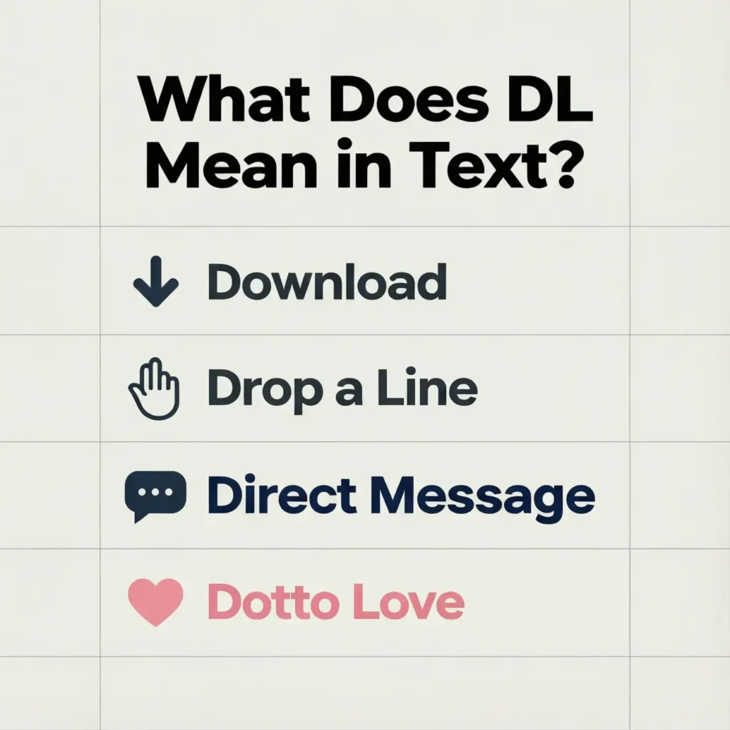 What Does DL Mean in Text