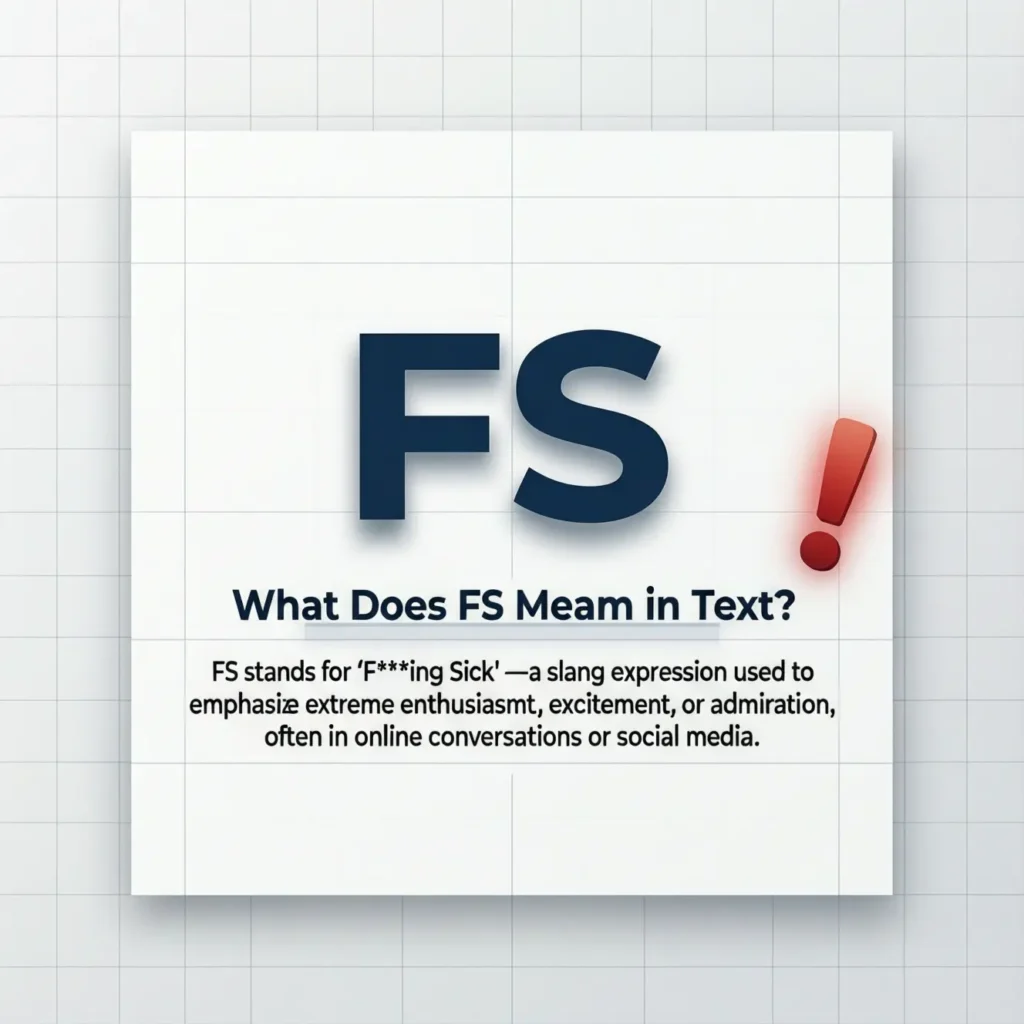 What Does FS Mean in Text