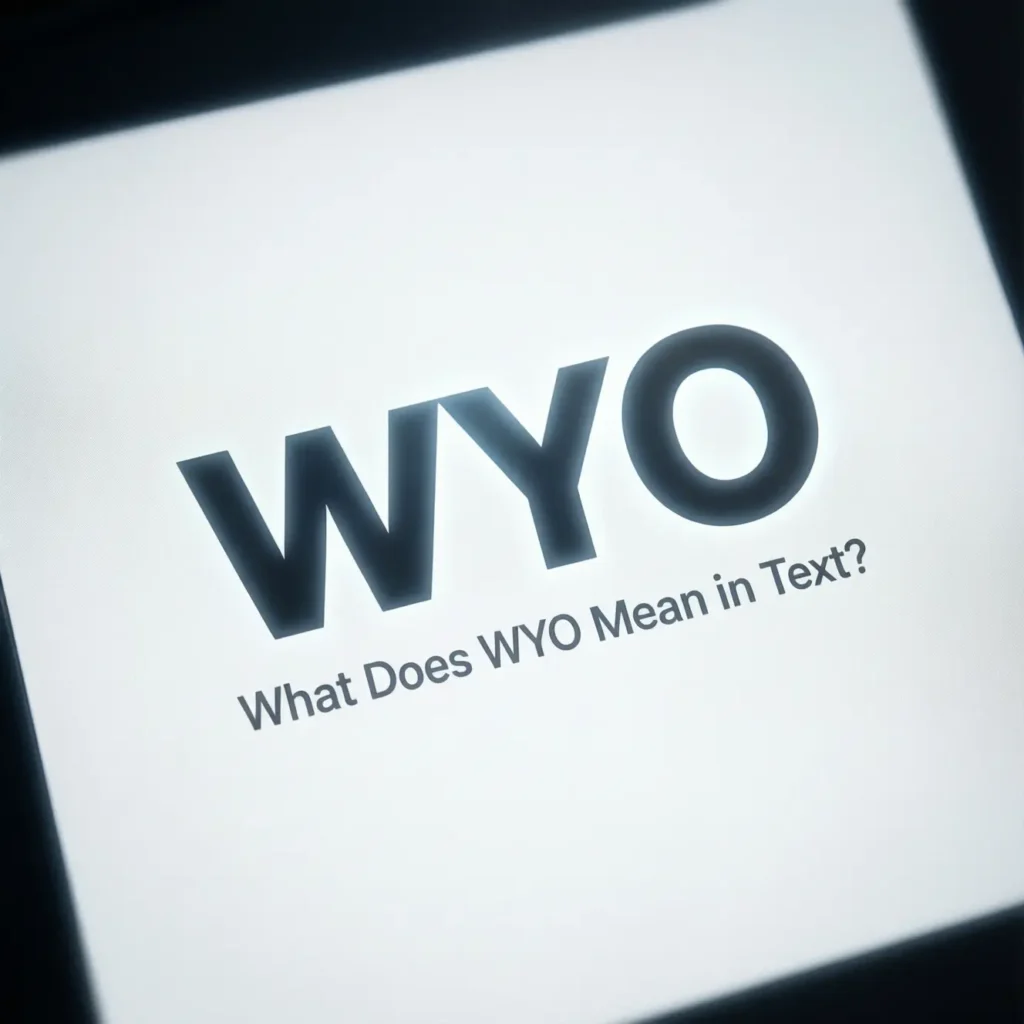 What Does WYO Mean in Text