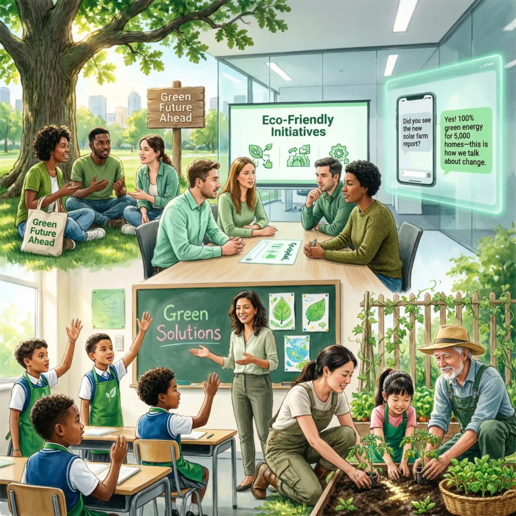 Examples of Green in Conversation