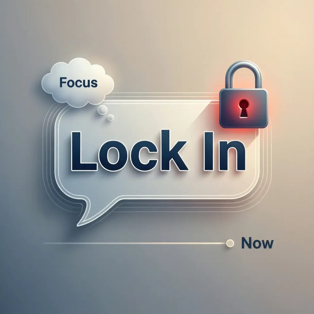Examples of “Lock In” in Conversation