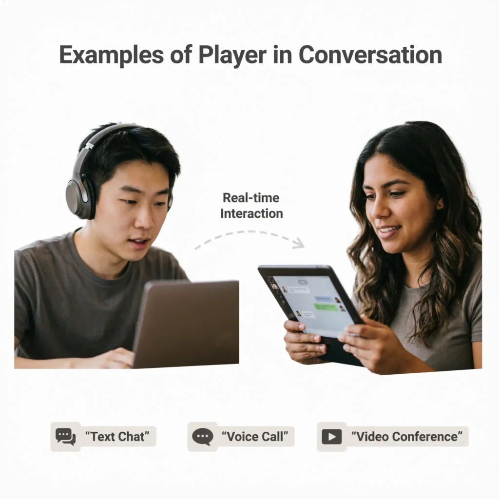 Examples of Player in Conversation