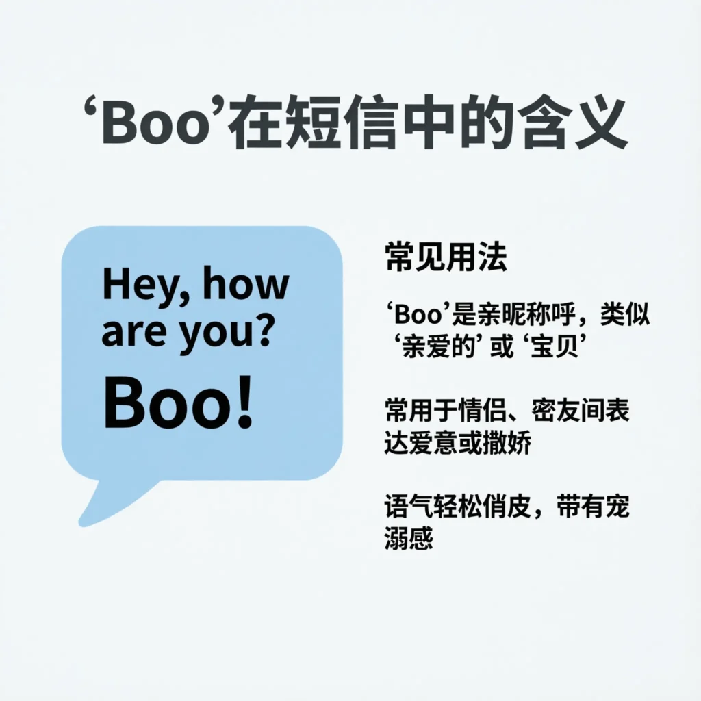 What Does Boo Mean in Text