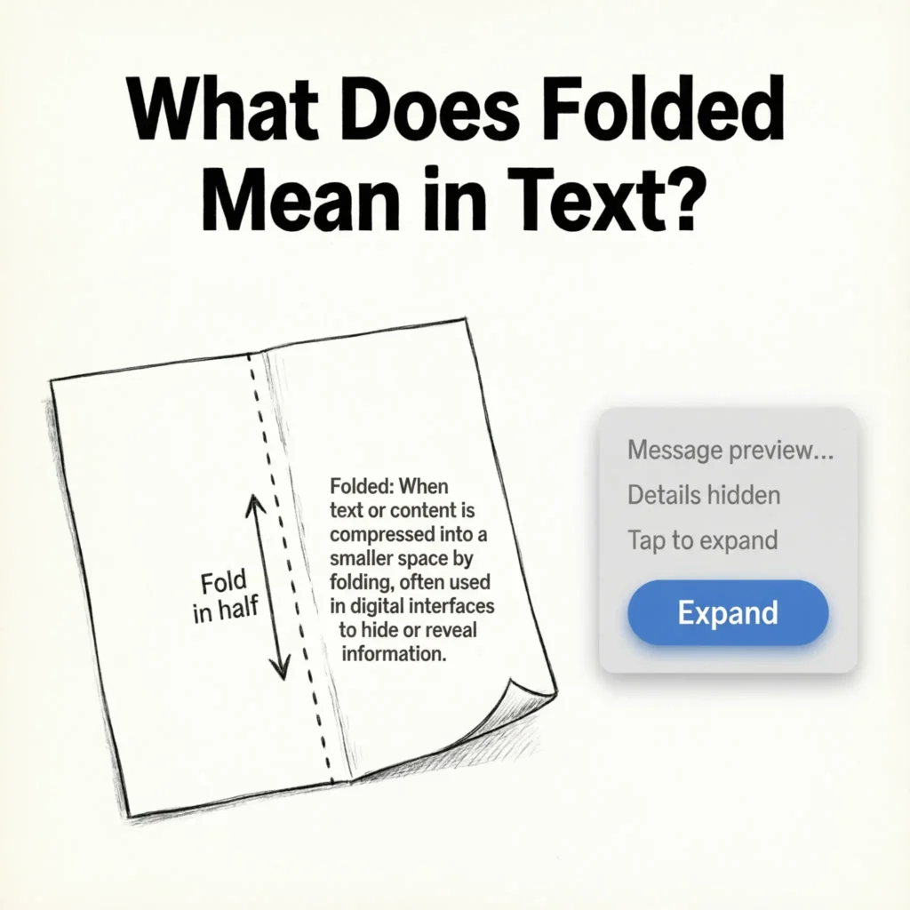What Does Folded Mean in Text