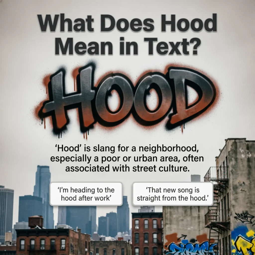 What Does Hood Mean in Text