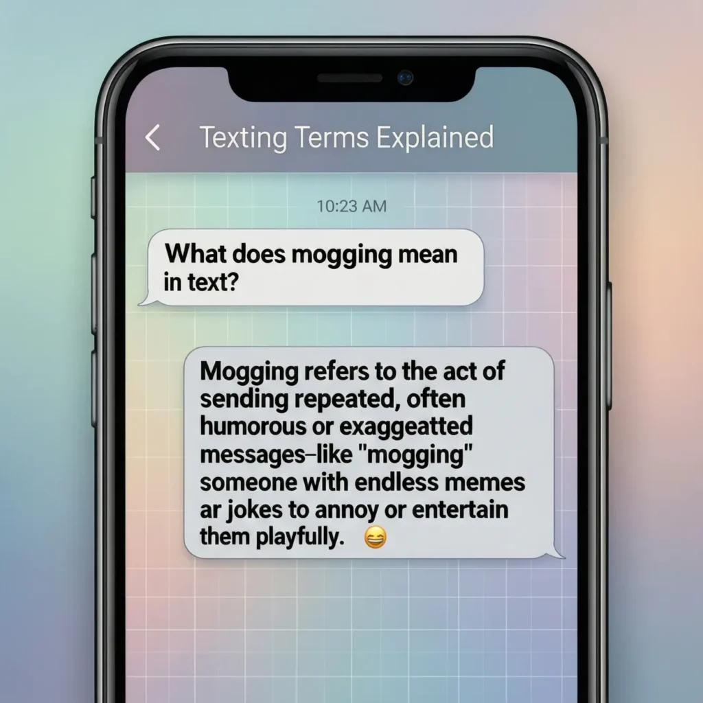 What Does Mogging Mean in Text