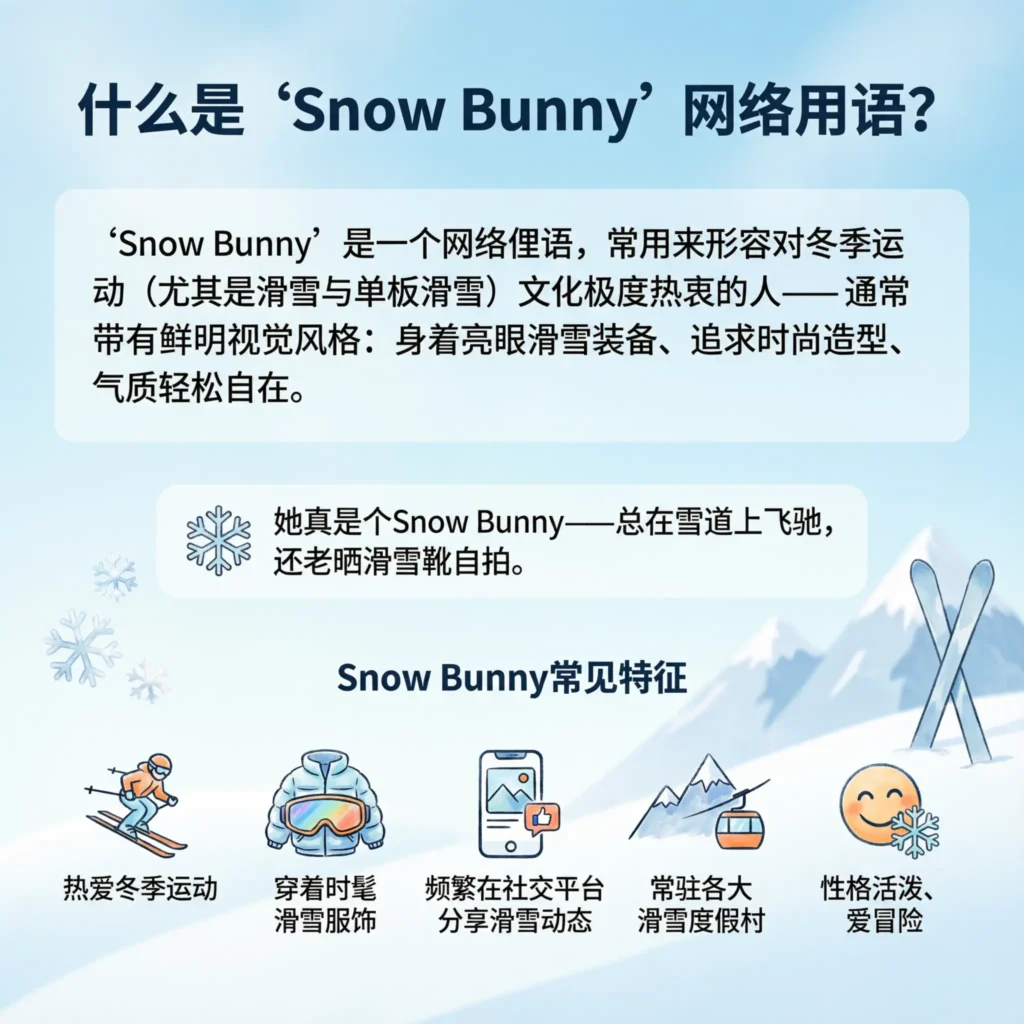What Does Snow Bunny Slang Mean in Text?