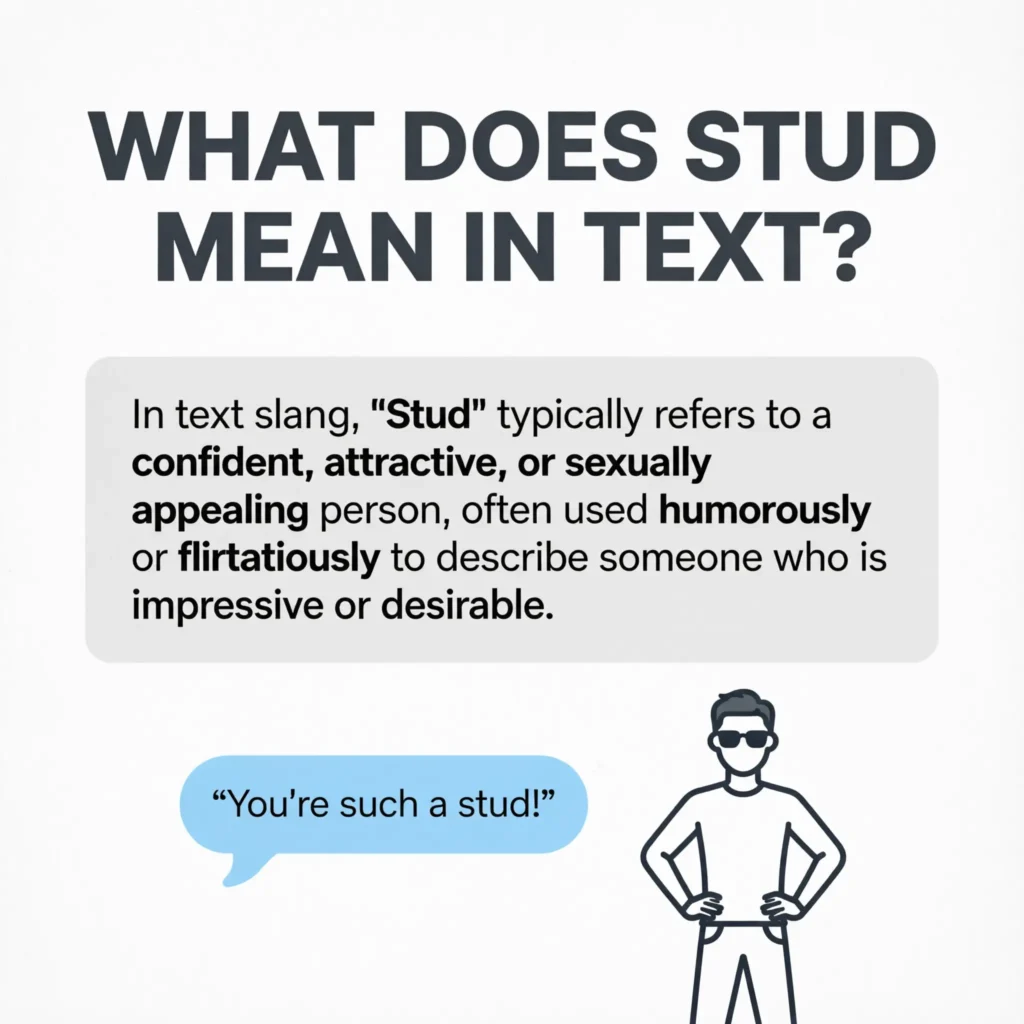 What Does Stud Mean in Text
