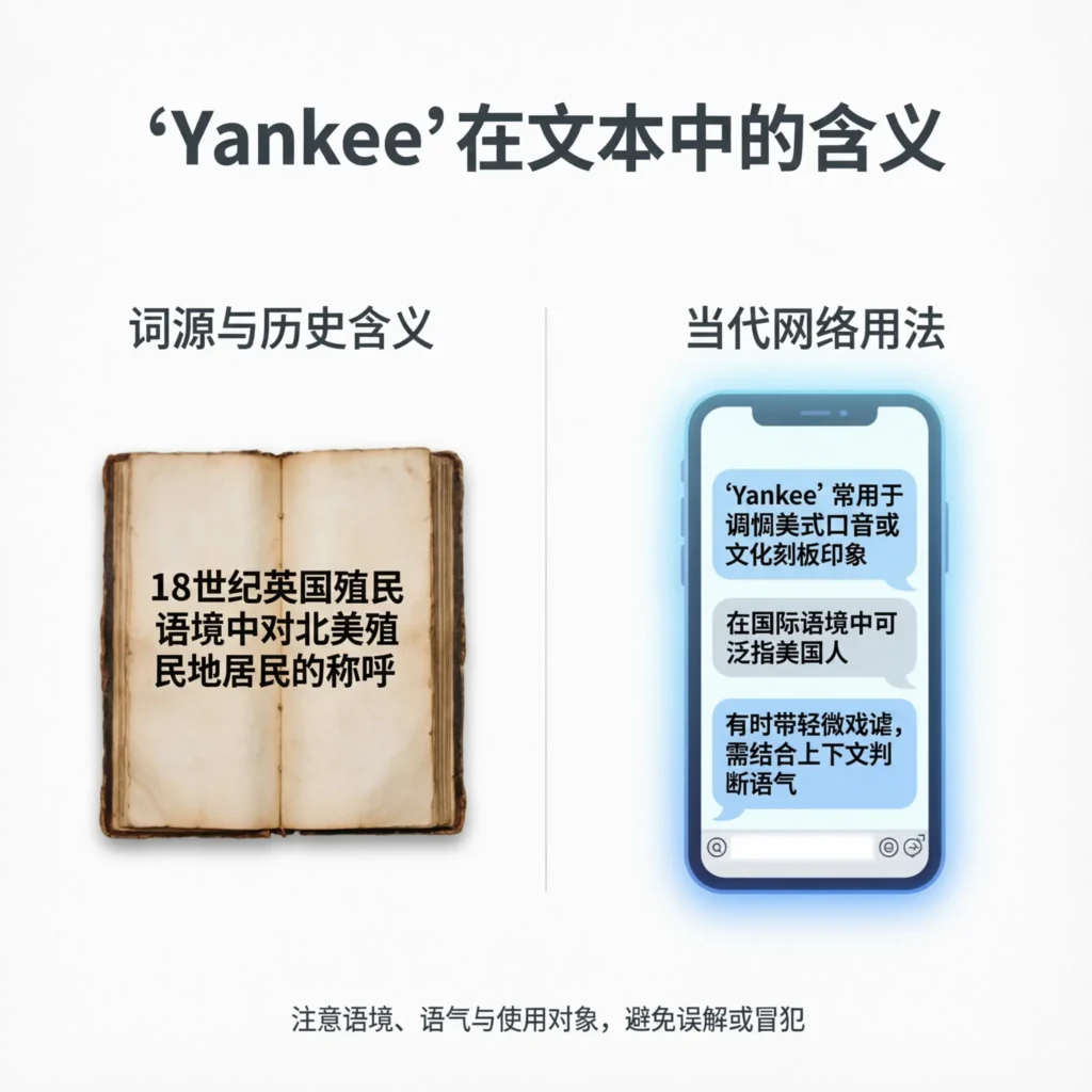 What Does Yankee Mean in Text