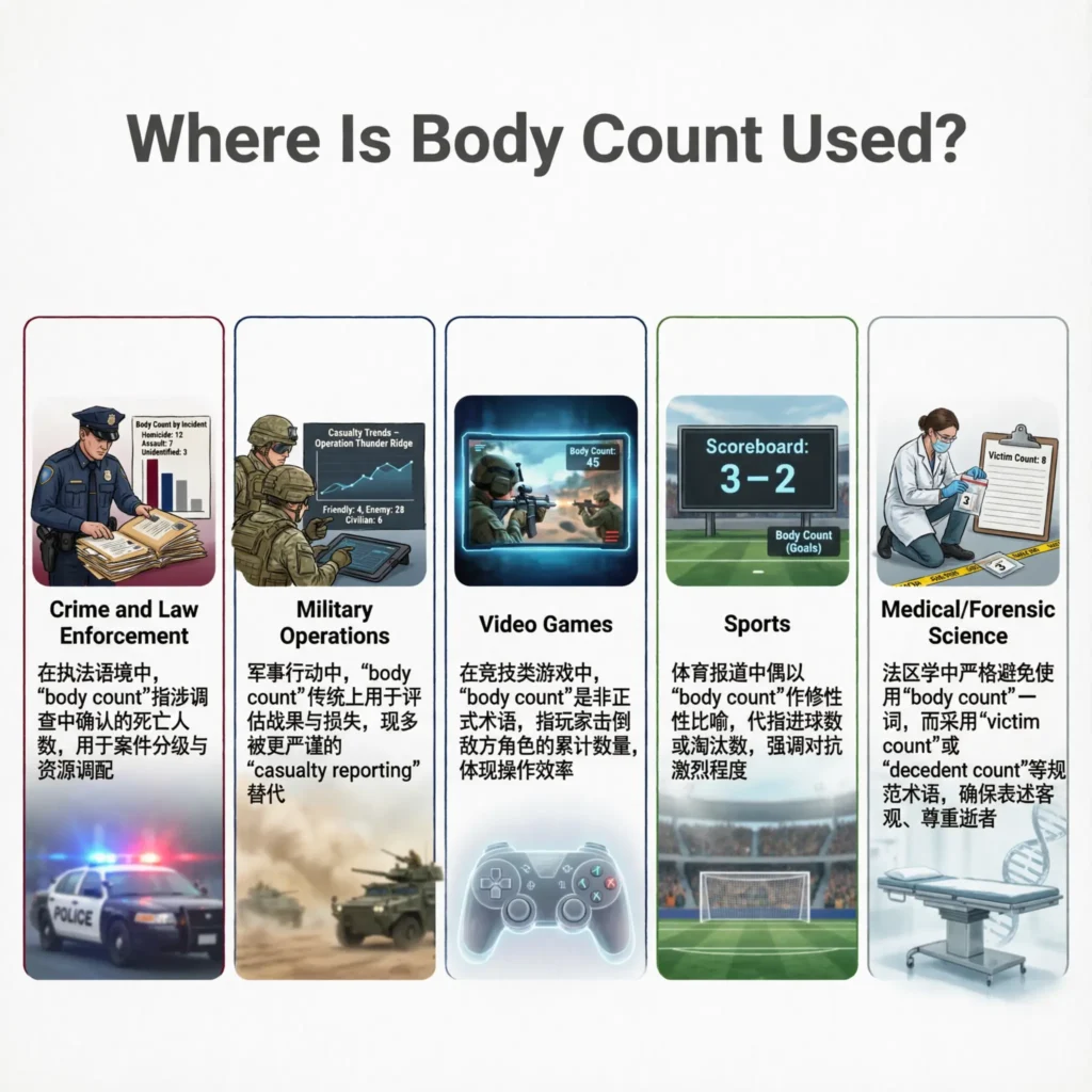 Where Is Body Count Used