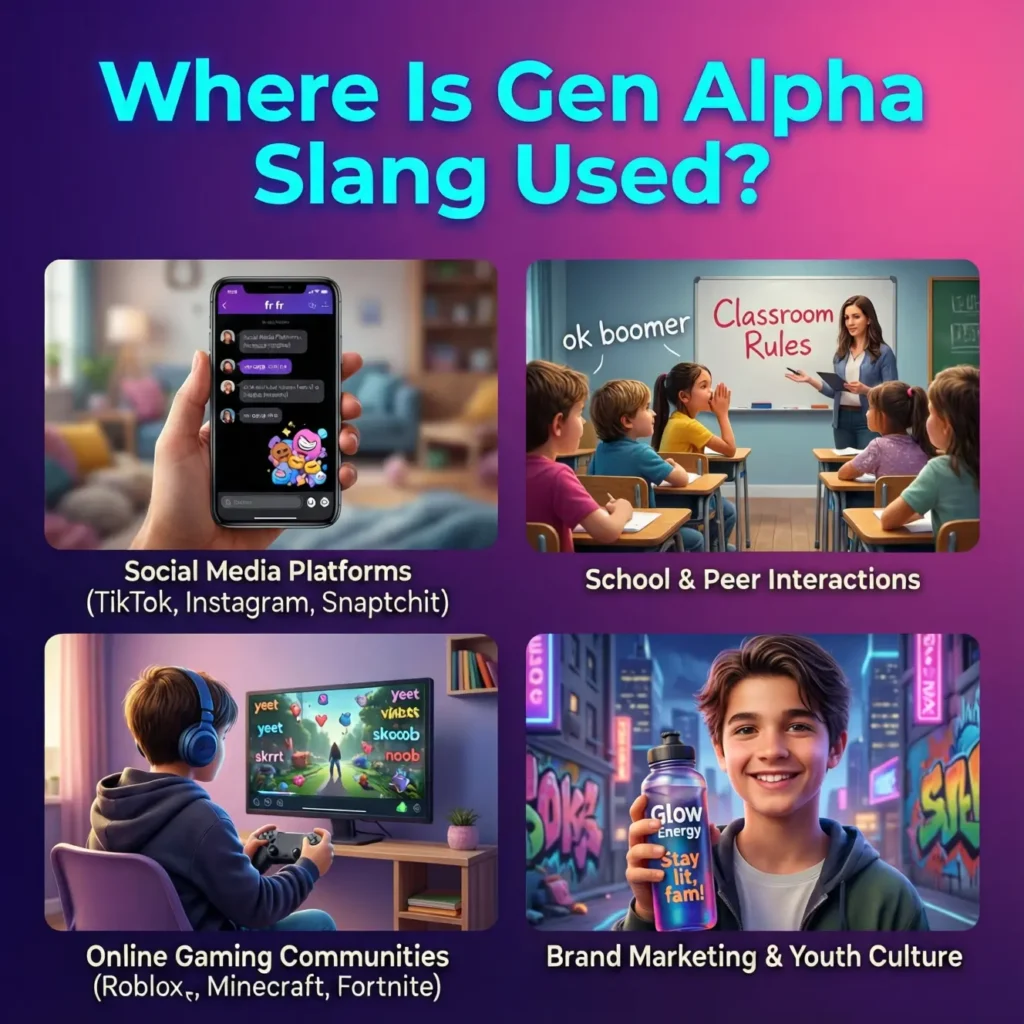 Where Is Gen Alpha Slang Used?
