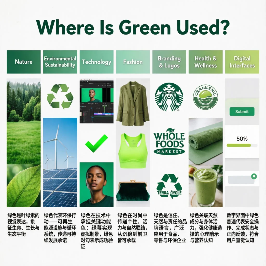 Where Is Green Used