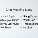 Chat Meaning Slang