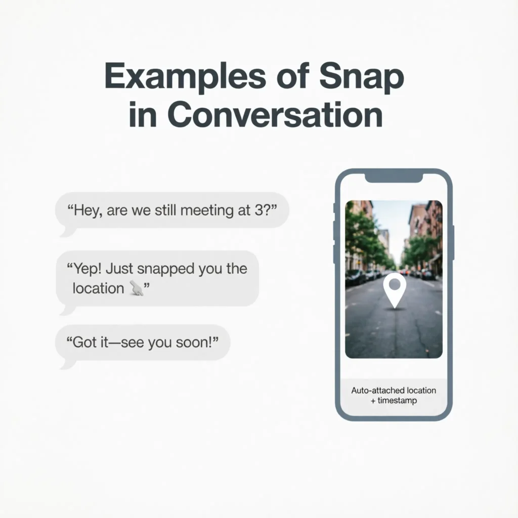 Examples of Snap in Conversation