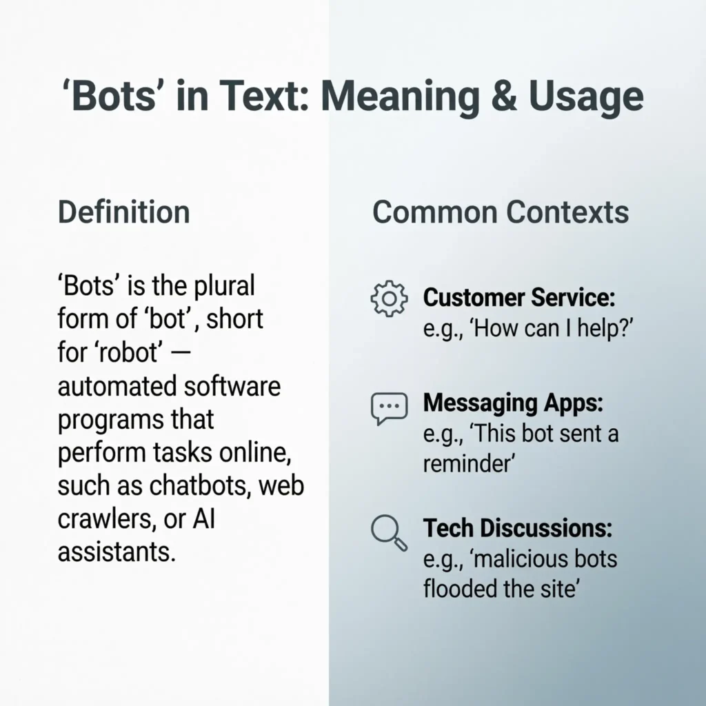 What Does Bots Mean in Text