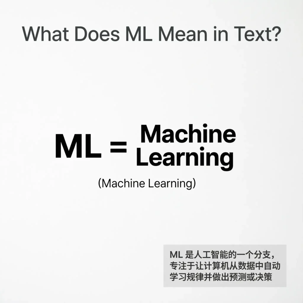 What Does ML Mean in Text