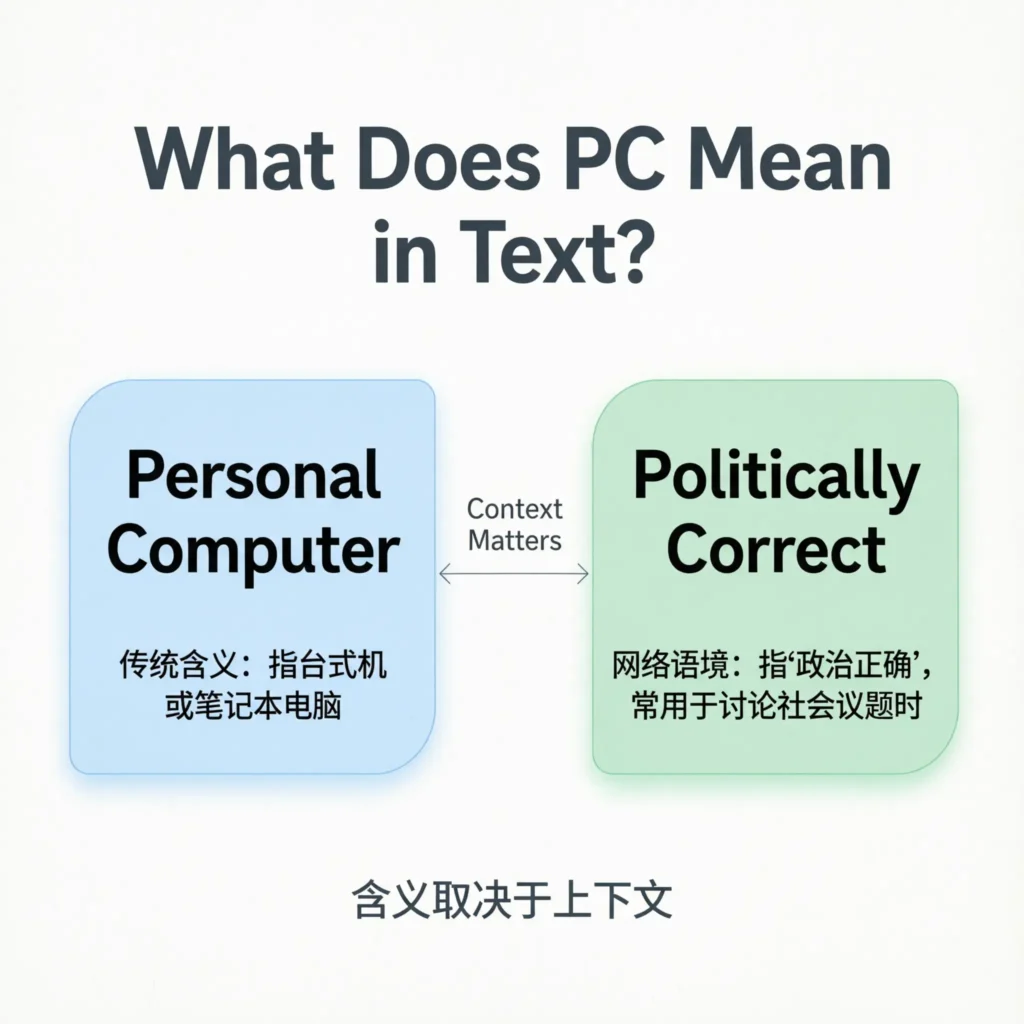 What Does PC Mean in Text