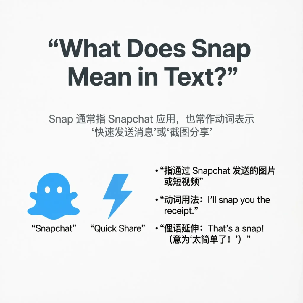What Does Snap Mean in Text