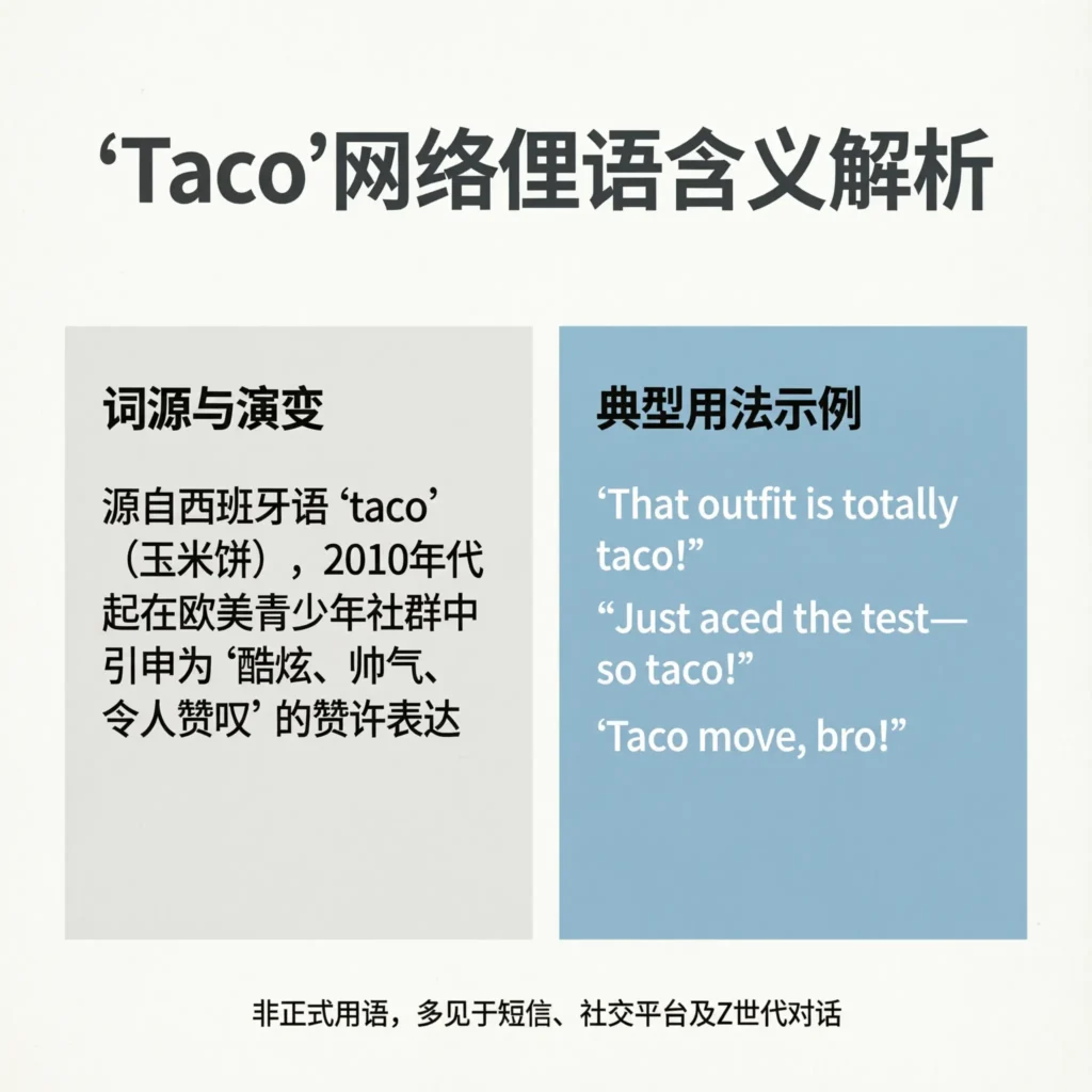 What Does Taco Slang Mean in Text