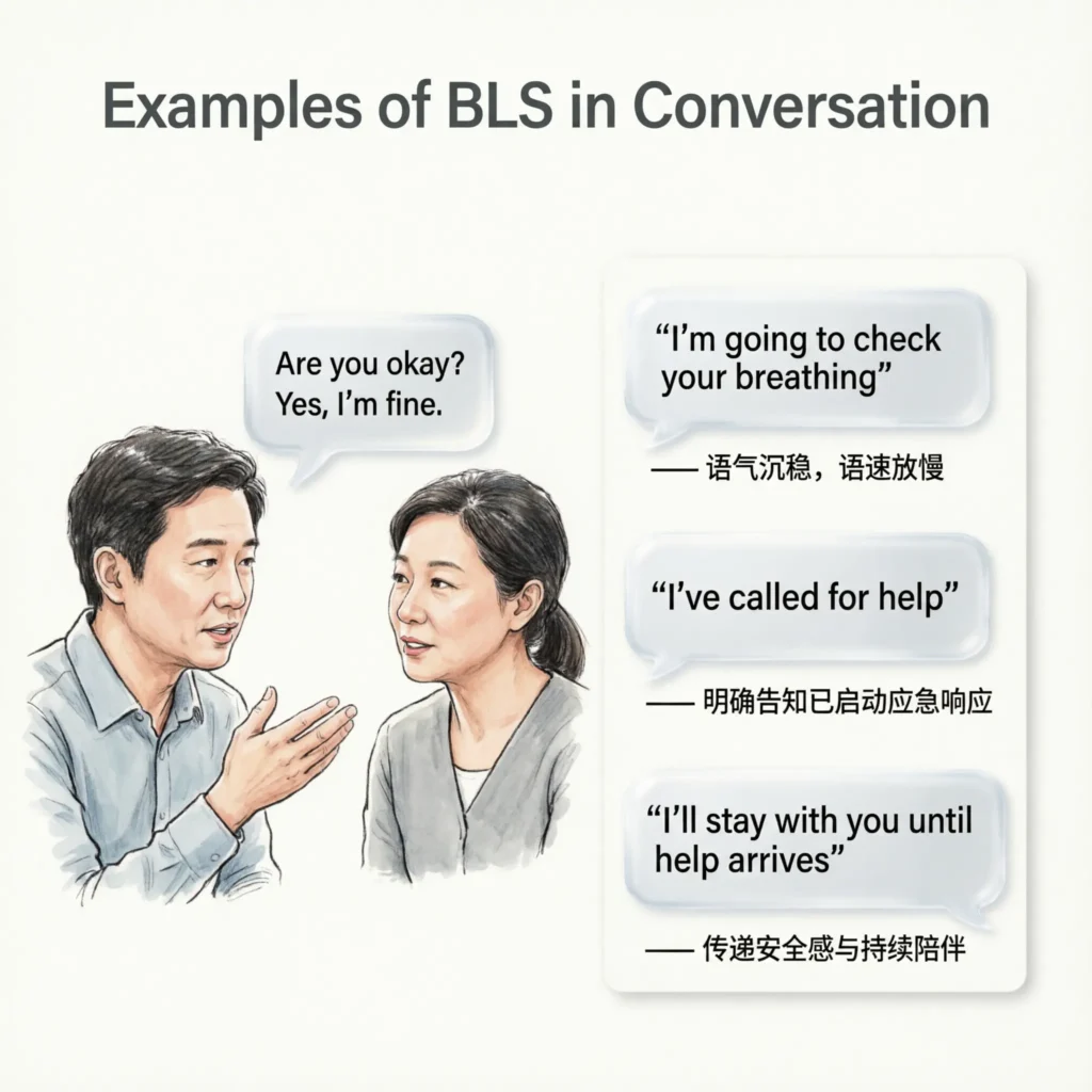 Examples of BLS in Conversation