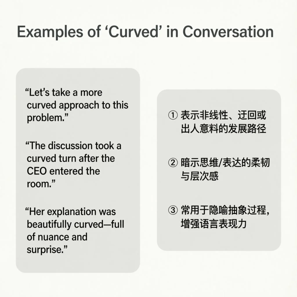 Examples of “Curved” in Conversation