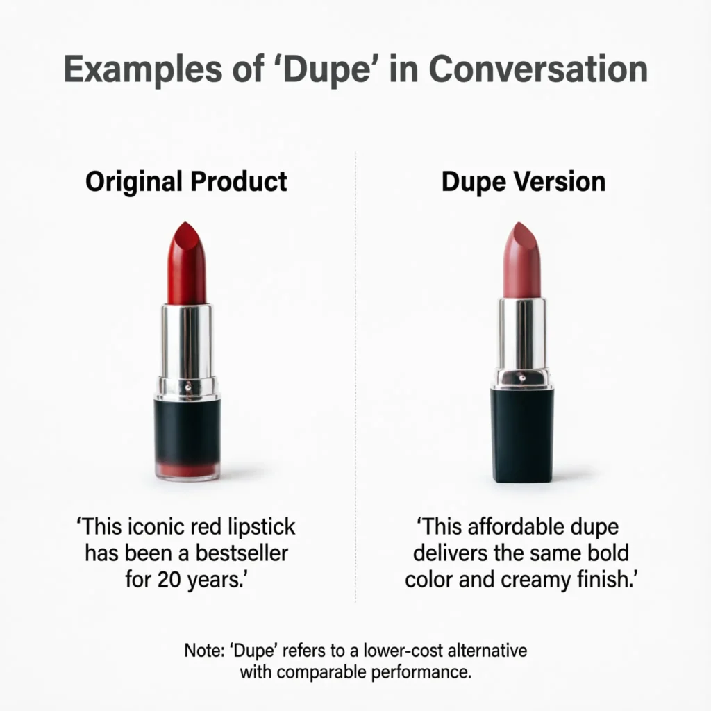 Examples of “Dupe” in Conversation