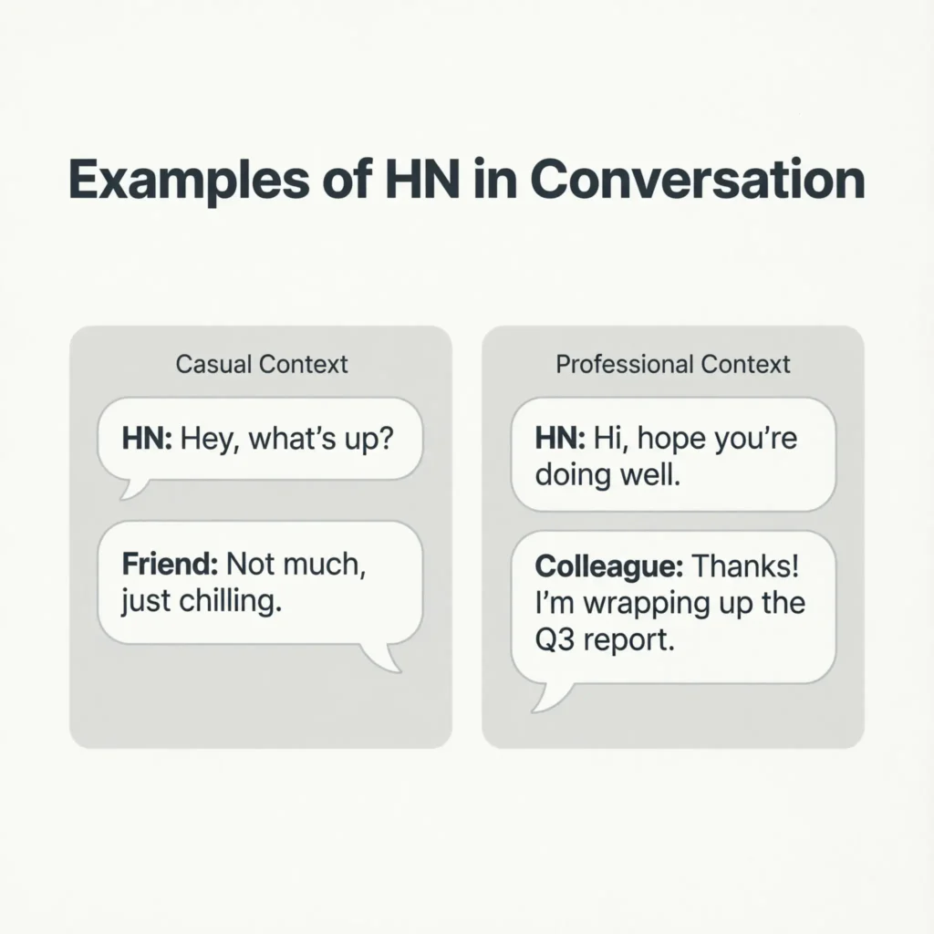 Examples of HN in Conversation