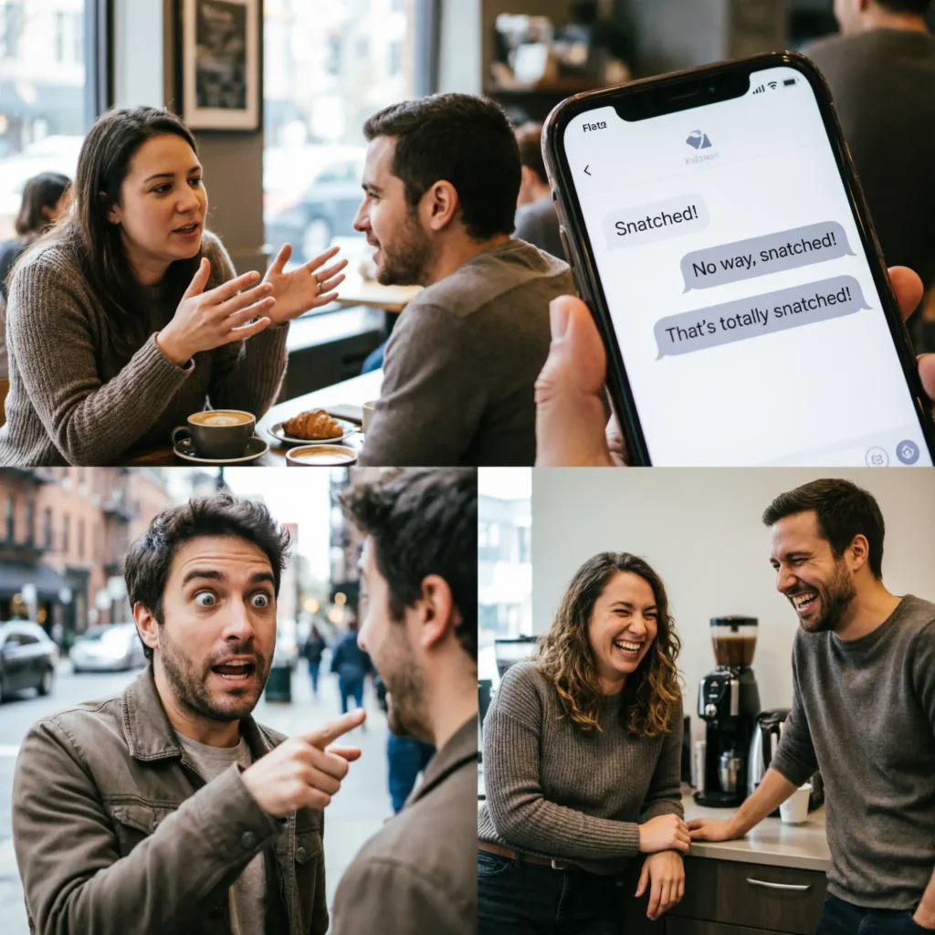 Examples of Snatched in Conversation