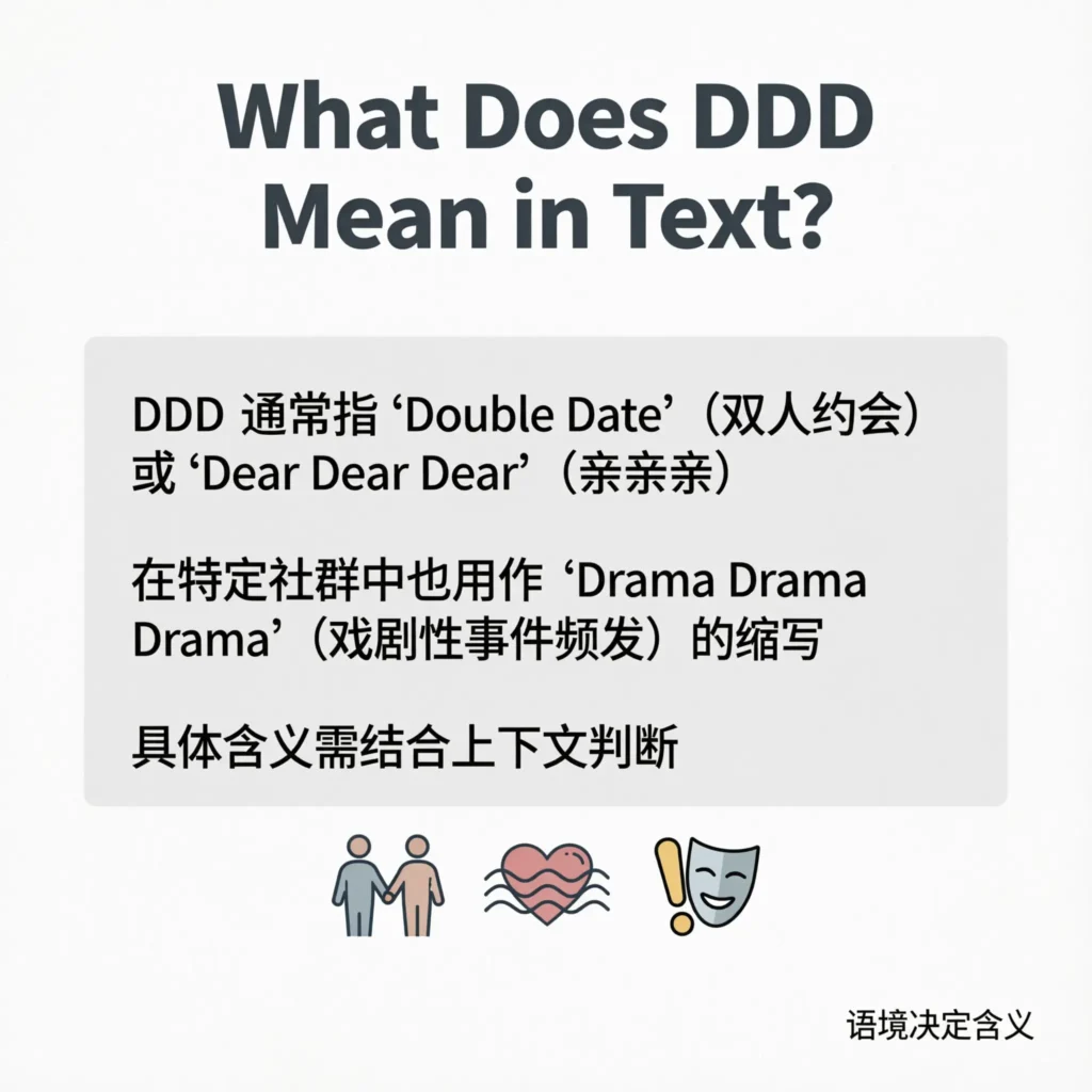 What Does DDD Mean in Text