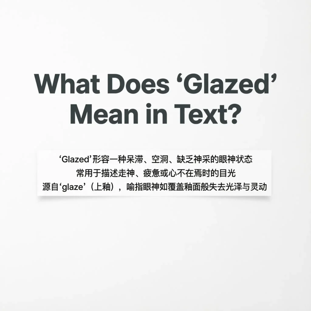 What Does “Glazed” Mean in Text
