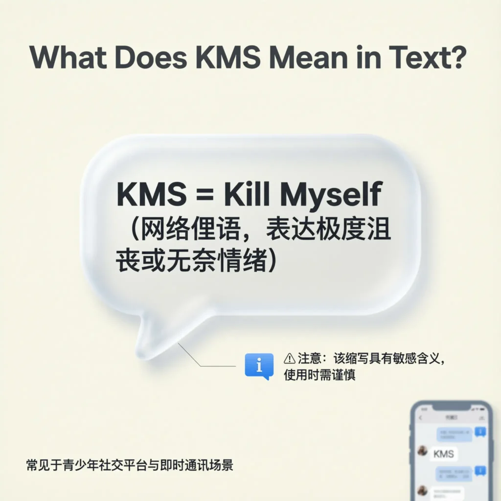 What Does KMS Mean in Text