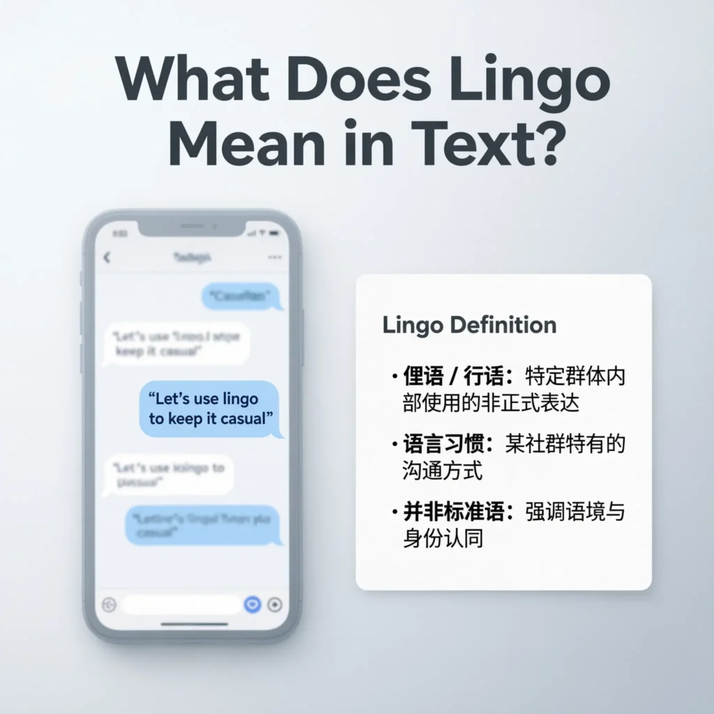 What Does Lingo Mean in Text