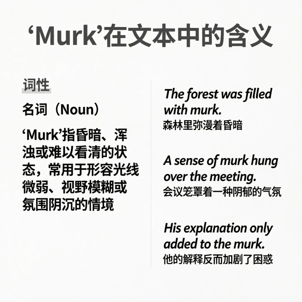 What Does “Murk” Mean in Text