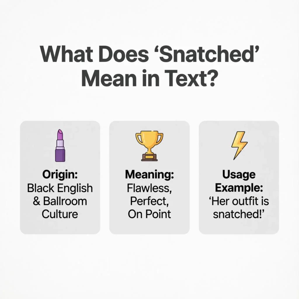 What Does Snatched Mean in Text