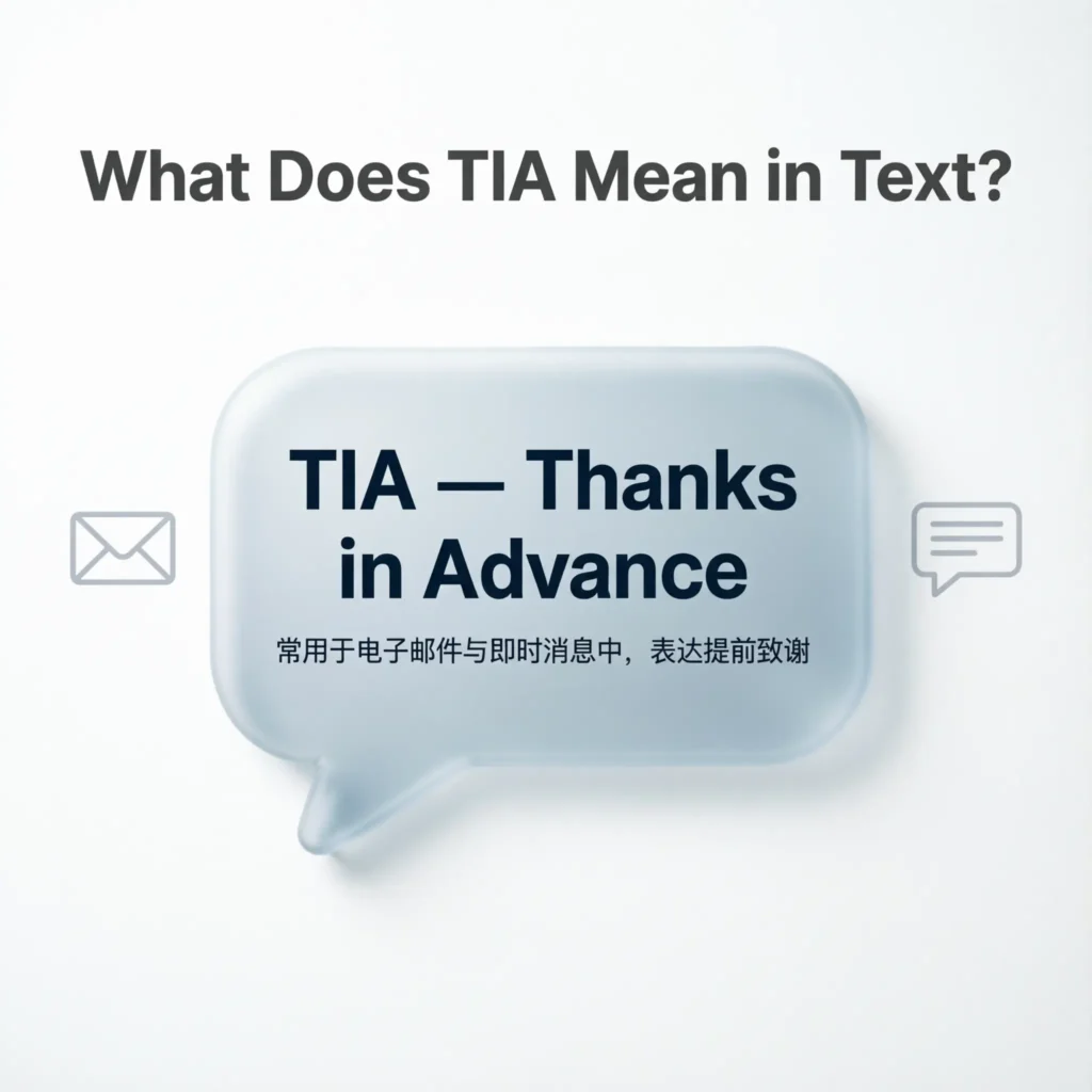 What Does TIA Mean in Text