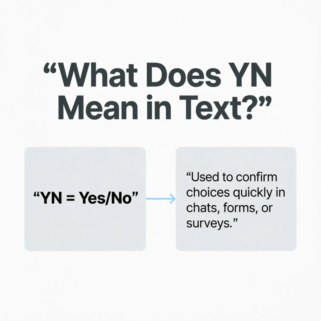 What Does YN Mean in Text