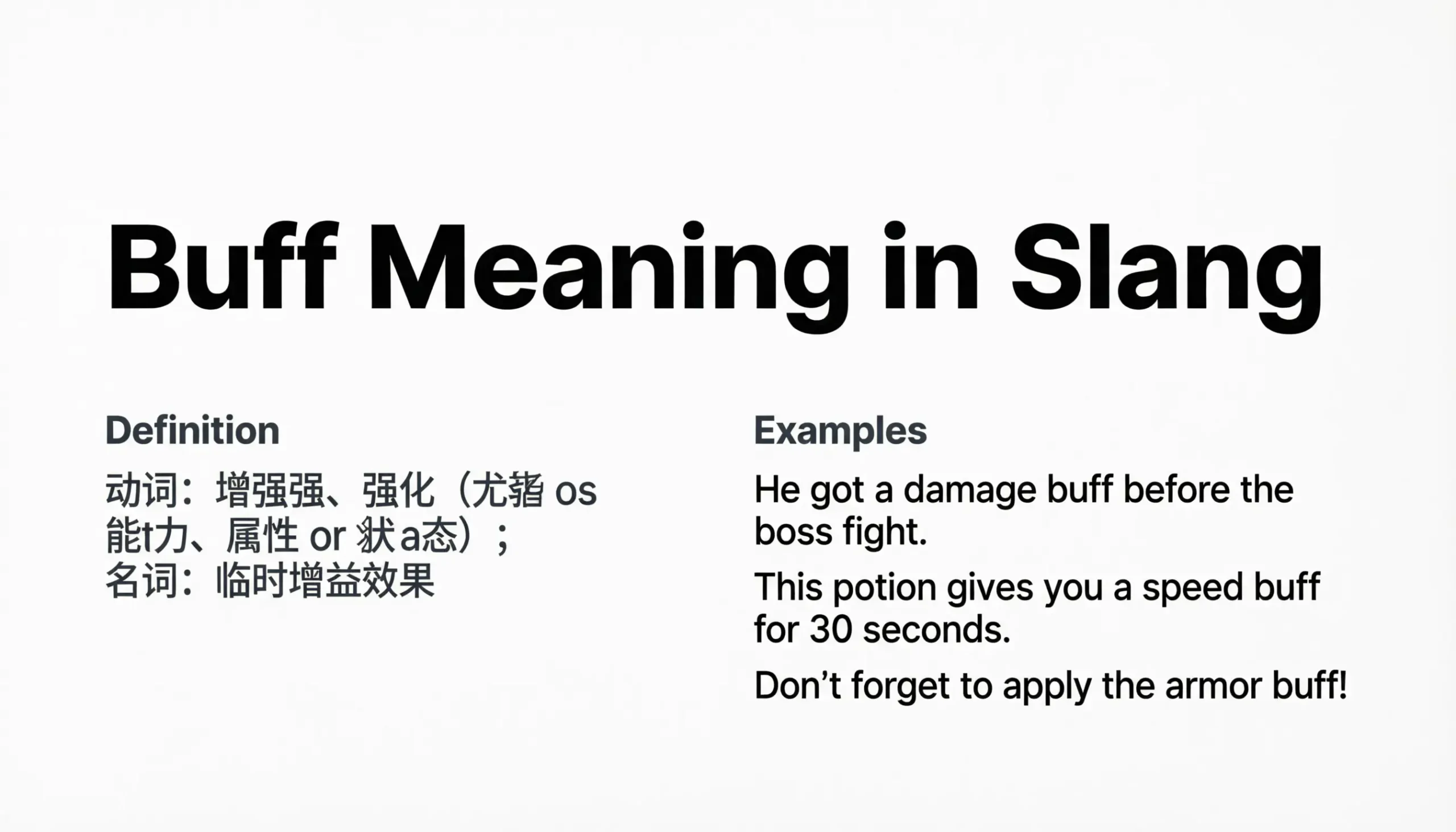 Buff Meaning in Slang