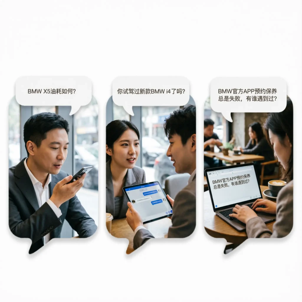 Examples of BMW in Conversation