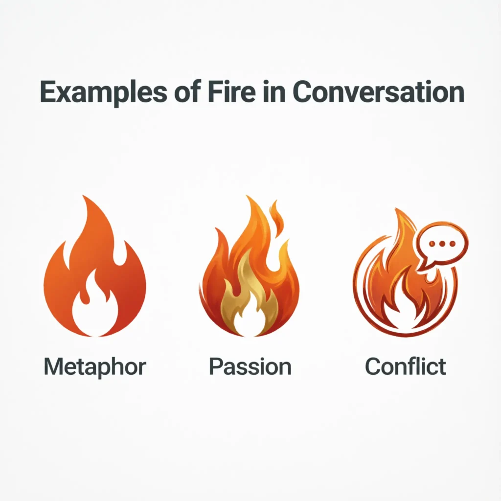 Examples of Fire in Conversation