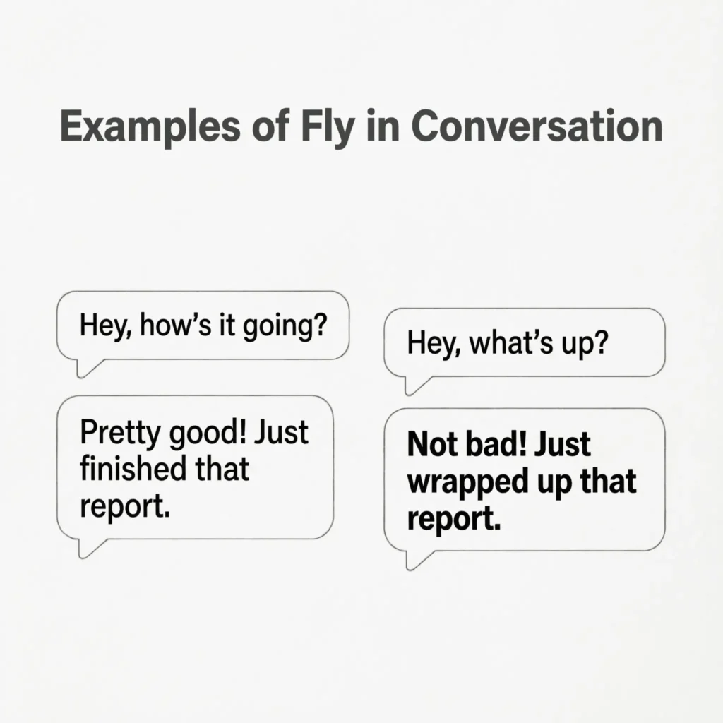 Examples of Fly in Conversation