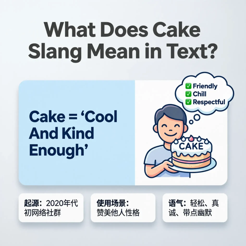 What Does Cake Slang Mean in Text