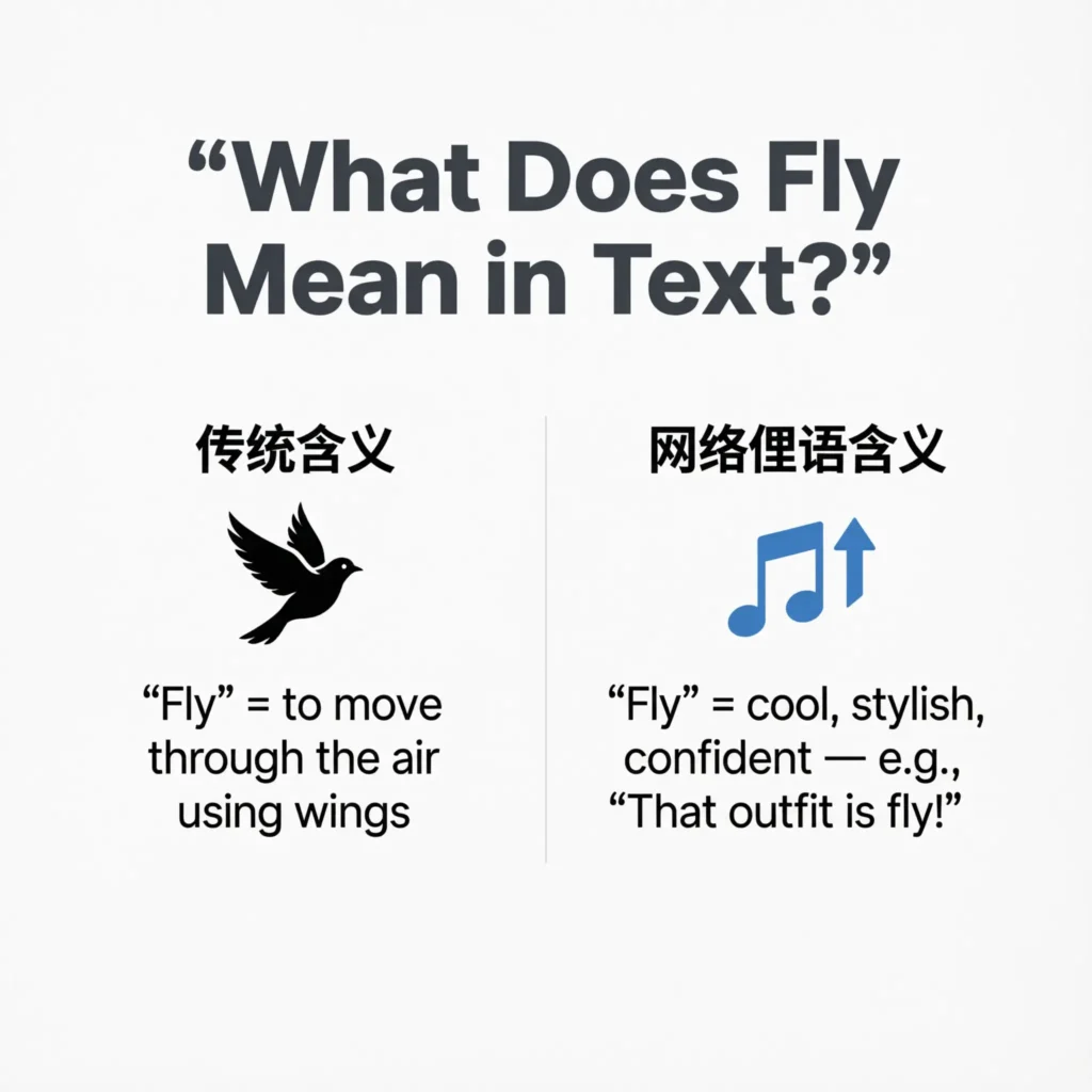 What Does Fly Mean in Text