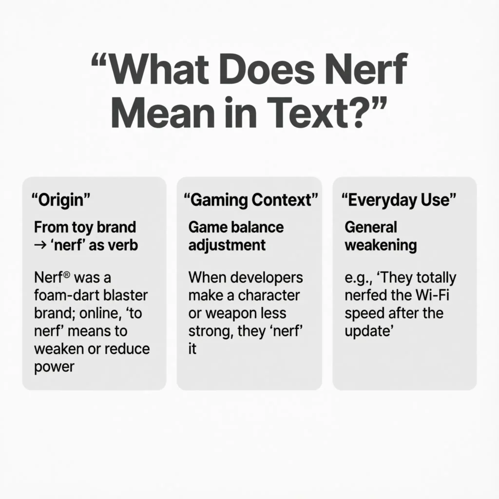 What Does Nerf Mean in Text