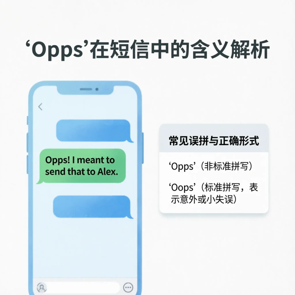 What Does “Opps” Mean in Text